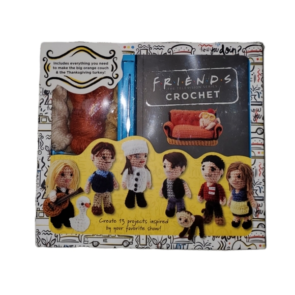 Thunder Bay Press Accessories Friends Tv Series Crochet Kit 3